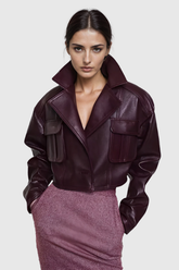 Acelin Cep Yaka Deri Ceket