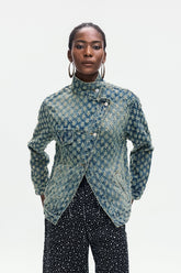 Aegle Deconstruct Asimetrik Yırtık Kot Ceket