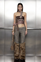 Akira Kürk Bağcıklı Pantolon