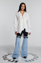 Alexia Bodycon Asimetrik Gömlek