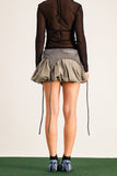 Anouk Asimetrik Deconstruct Mini Etek Gri