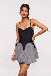 Arabeth Çivili Spagetti Balıksırtı Etek Takımı