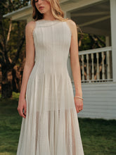 Şık Bir Görünüm İçin Zarif Yarı Şeffaf Dantel Kolsuz Elbise