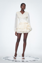 Baal Korse Çiçek Rüs Mini Elbise