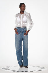 Baer Fermuarlı Asimetrik Deconstruct Pantolon