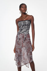 Bakhtiyor Straplez Leopar Üst