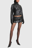 Balint Cep Tokalı Deri Kısa Etek
