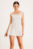 Balkrishna Noktalı Kolsuz Mini Elbise