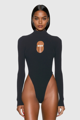 Ballari Kesikli İnci Bodycon Bodysuit