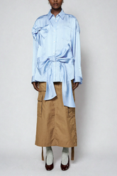 Balthazar Fiyonklu Dantelli Saten Gömlek