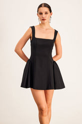 Barnaby Kabarık Mini Elbise