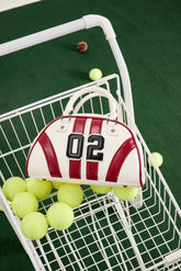 Baudouin Çizgili Deri Çanta