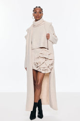 Belhonor Çiçek Yaka Üç Parça Etek Takımı