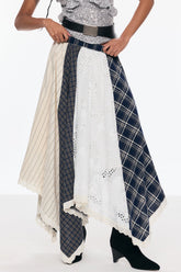 Belva Deconstruct Asimetrik Izgara Etek