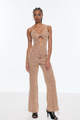 Benaiah Bağcıklı Kesikli Dar Tulum