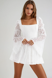 Bethania Dantel Çiçekli Mini Elbise