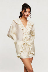 Blagoje Bağcıklı Volanlı Pantolon Takımı