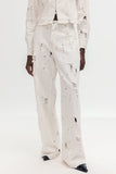 Ağartılmış Yırtık Kot Pantolon