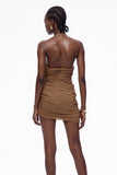 Bosse Ruch Boyundan Bağlamalı Mini Elbise