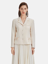 Fiyonklu Desenli Blazer