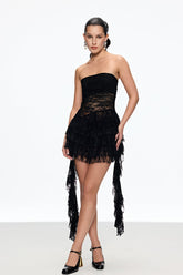 Caelan Dantel Volanlı Etek Takımı