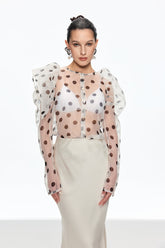 Calisto Noktalı Balon Kol Üst