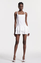 Candelas Volanlı Mini Elbise