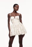 Caylee Çiçekli Korse Spagetti Mini Elbise