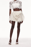 Cearbhall İşlemeli Fırfırlı Mini Etek
