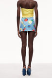 Celestyna Baskılı Izgara Mini Etek