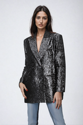 Chitra Ruch Çizgili Blazer