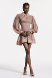 Christianne Ruffle Mini Gömlek Elbise