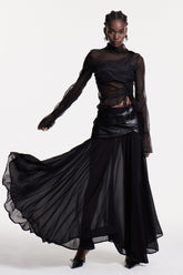 Christina Deconstruct Mesh Maxi Etek