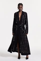 Süslemeli Kesikli Palto