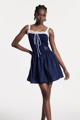 Christodoulos Dantel Kolsuz Mini Elbise