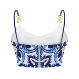 Sueña™ Allegra Grafik Baskılı Üst Ve Etek Eşleştirme Seti