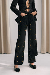 Dream Düğmeli Siyah Kot