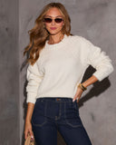 Billie Pom Yuvarlak Yaka Kazak