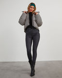 Donner Houndstooth Şişme Ceket