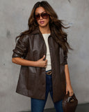 Better Days Deri Düğmeli Ceket