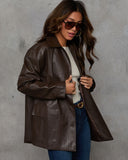 Better Days Deri Düğmeli Ceket