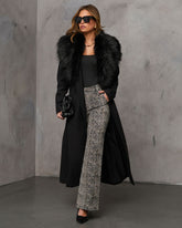 Frederica Cepli Suni Kürk Yakalı Mont