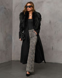 Frederica Cepli Suni Kürk Yakalı Mont