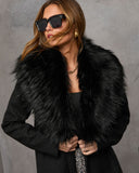 Frederica Cepli Suni Kürk Yakalı Mont