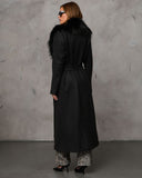 Frederica Cepli Suni Kürk Yakalı Mont