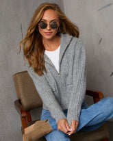 Görüşürüz Nervürlü Yüksek Yaka Hırka