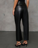 Amerie Kısa Suni Deri Pantolon