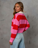 Cardinal Quarter Fermuarlı Çizgili Örgü Kazak