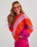 Sana Takılı Kaldım Çizgili Örgü Kazak