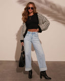 Berklen Çizgili Triko Hırka